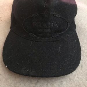 Wool Prada Baseball Cap